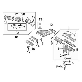 Hyundai OE - Engine / Transaxle - Air Intake (1.6L)