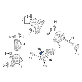 Hyundai OE - Engine Support Rod Bolt