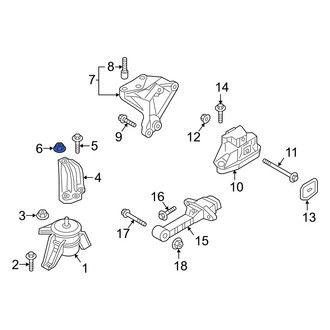 Hyundai OE - Front Engine Mount Nut