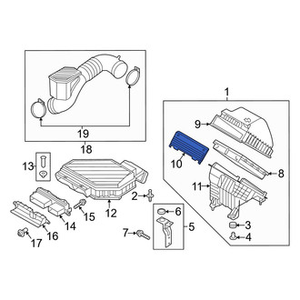 Hyundai OE - Lower Air Cleaner Cover