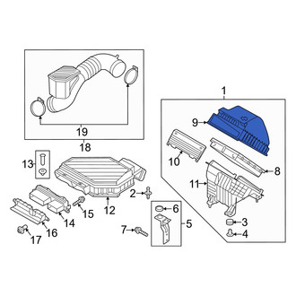 Hyundai OE - Lower Air Cleaner Cover