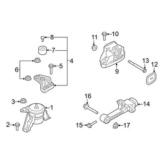 Hyundai OE - Engine / Transaxle - Engine & Transmission Mounting (2.0L Gas)