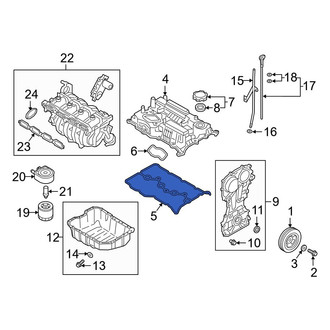 Hyundai OE - Engine Valve Cover Gasket