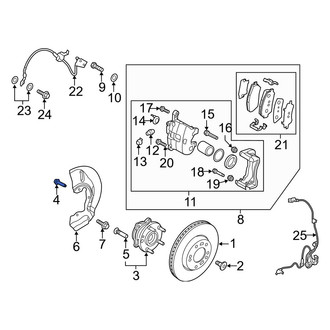 Hyundai OE - Axle Hub Mounting Bolt