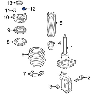 Hyundai OE - Inner Lateral Arm Nut
