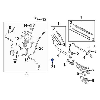 Hyundai OE - Front Windshield Washer Nozzle