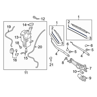 Hyundai OE - Front Right Wiper Blade Refill