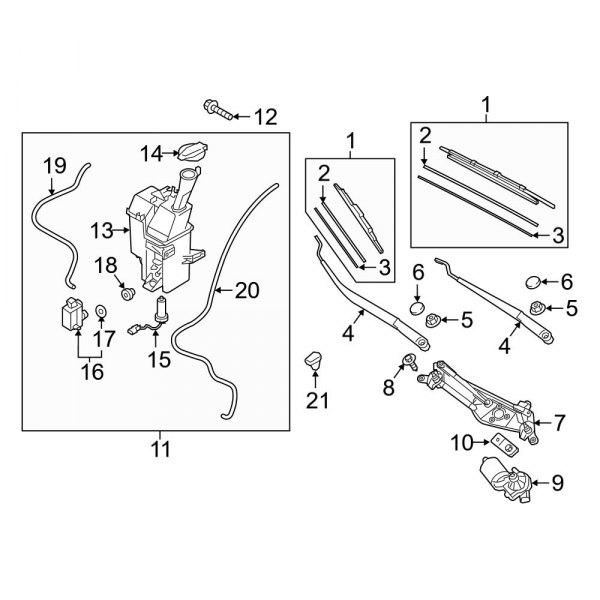 Windshield - Wiper & Washer Components