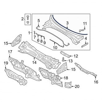 Hyundai Tucson Hood Weatherstripping Seals 