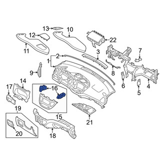 Hyundai OE - Right Upper Dashboard Air Vent