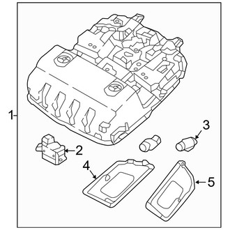 Hyundai OE - Overhead Console (W/O Sunroof)