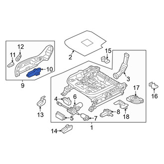 Hyundai OE - Front Right Seat Switch Panel