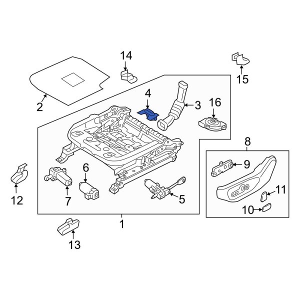 Climate Controlled Seat Duct