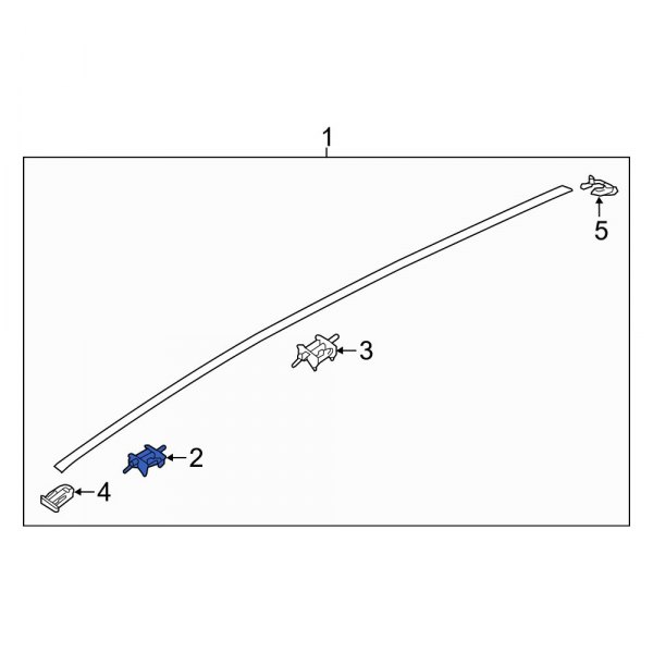 Roof Drip Molding Clip