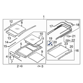 Hyundai OE - Sunroof Handle