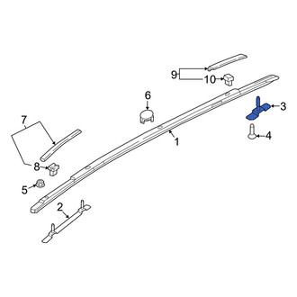 Hyundai OE - Rear Roof Side Rail Bracket