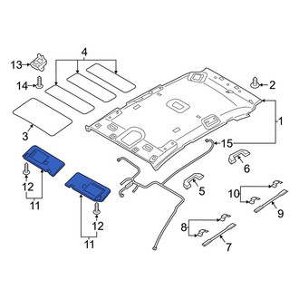 Hyundai OE - Left Sun Visor
