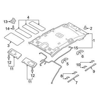 Hyundai OE - Roof - Interior Trim (W/O Sunroof), (Gas)