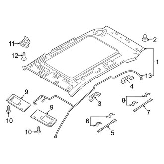 Hyundai OE - Roof - Interior Trim (With Sunroof), (Gas)