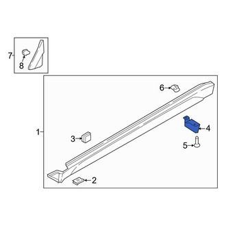 Hyundai OE - Rear Left Stone Deflector