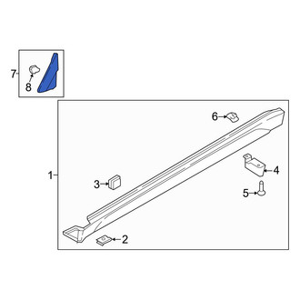 Hyundai OE - Front Left Door Mirror Trim Ring