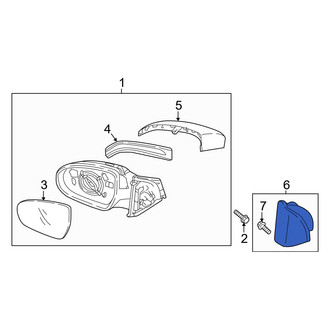 Hyundai OE - Front Right Door Mirror Trim Ring