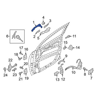 Hyundai OE - Front Right Outer Exterior Door Handle