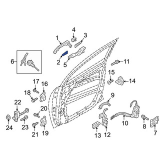 Hyundai OE - Front Left Exterior Door Handle Gasket