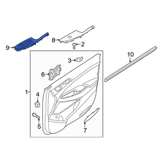 Hyundai OE - Front Left Door Switch Trim Panel
