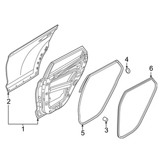 Hyundai OE - Rear Door - Door & Components (Gas)