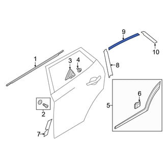 Hyundai OE - Rear Center Left Black Out Tape