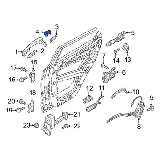 Hyundai OE - Rear Left Exterior Door Handle Cover