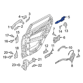Hyundai OE - Rear Right Exterior Door Handle Base