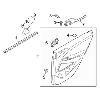 Hyundai OE - Rear Door - Interior Trim