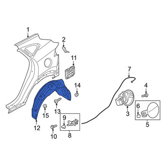 Hyundai OE - Rear Left Quarter Panel Splash Shield