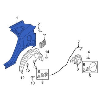 Hyundai OE - Rear Left Outer Quarter Panel
