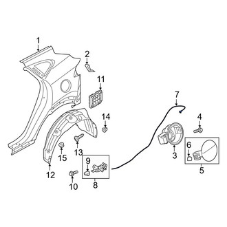 Hyundai OE - Rear Fuel Filler Door Release Cable