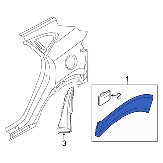 Hyundai OE - Rear Left Wheel Arch Molding