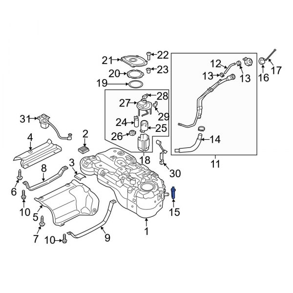 Fuel Filler Hose Clamp