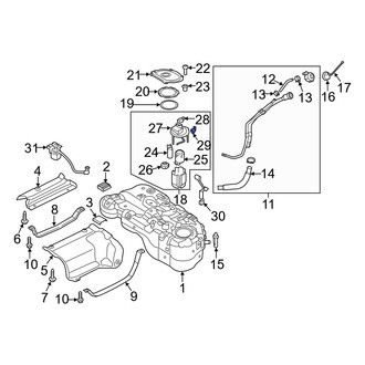 Hyundai OE - Fuel Pressure Sensor