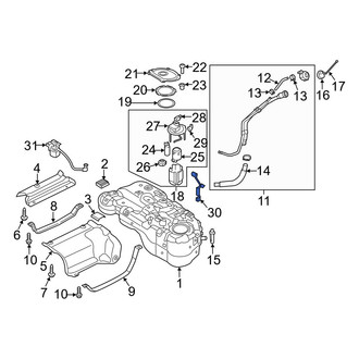 Hyundai OE - Fuel Sender and Hanger Assembly