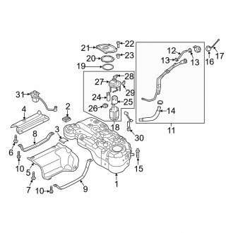 2018 Hyundai Tucson OEM Fuel System Parts | Pumps, Lines — CARiD.com