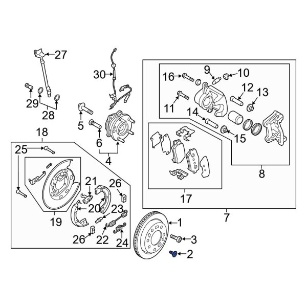 Disc Brake Rotor Set Screw