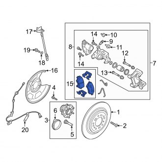 Hyundai Tucson OEM Brake Parts - Pads, Bleeders, Rotors | CARiD