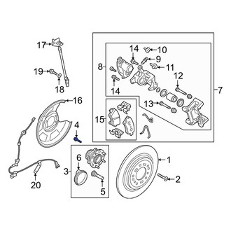 Hyundai OE - Axle Hub Mounting Bolt