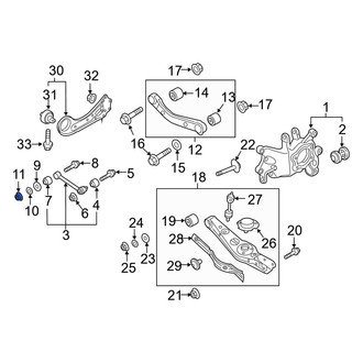 Hyundai OE - Front Suspension Crossmember Nut