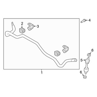 Hyundai OE - Rear Suspension - Stabilizer Bar & Components (Eco / Limited / SE / Sport FWD)
