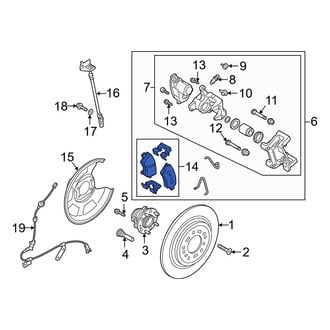 Hyundai OE - Rear Disc Brake Pad Set