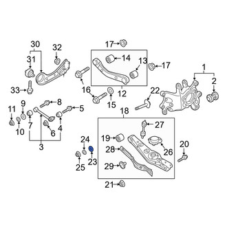 Hyundai OE - Rear Alignment Camber Adjusting Eccentric