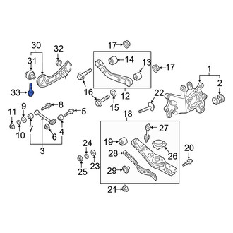Hyundai OE - Suspension Shock Absorber Mounting Bolt